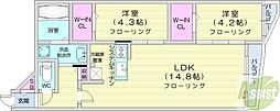 Diore Residence Sapporo 2LDKの間取図画像