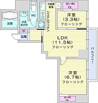 レガーロ札幌ステーション  ｜ 北海道札幌市中央区北四条東2丁目（賃貸マンション2LDK・14階・51.72㎡） その2