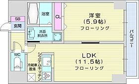 エステラ北5条館  ｜ 北海道札幌市中央区北五条西19丁目（賃貸マンション1LDK・3階・40.32㎡） その2