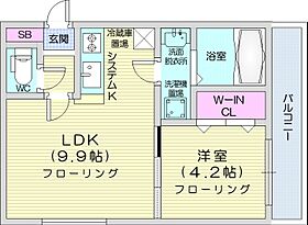 draw  ｜ 北海道札幌市西区宮の沢二条1丁目（賃貸マンション1LDK・2階・32.10㎡） その2