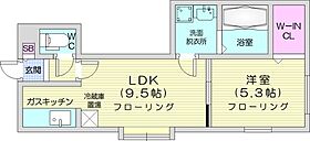 北海道札幌市北区北二十八条西7丁目（賃貸アパート1LDK・3階・33.90㎡） その2