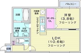 クラス南郷  ｜ 北海道札幌市白石区南郷通6丁目南（賃貸マンション1LDK・4階・35.09㎡） その2