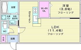 ラグナベルデ北9条  ｜ 北海道札幌市東区北九条東11丁目（賃貸マンション1LDK・1階・34.96㎡） その2