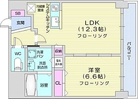 フィール円山  ｜ 北海道札幌市中央区北三条西23丁目（賃貸マンション1LDK・2階・38.23㎡） その2