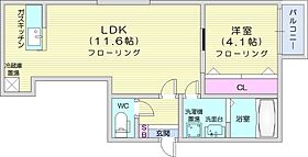 パティオ北21  ｜ 北海道札幌市北区北二十一条西3丁目（賃貸マンション1LDK・4階・34.59㎡） その2