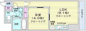 コートロティS15  ｜ 北海道札幌市中央区南十五条西7丁目（賃貸マンション1LDK・9階・31.30㎡） その2