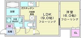 エルム21  ｜ 北海道札幌市北区北二十一条西8丁目2-5（賃貸アパート1LDK・1階・34.54㎡） その2