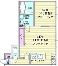 ブランシャール円山公園  ｜ 北海道札幌市中央区北一条西26丁目（賃貸マンション1LDK・4階・37.18㎡） その2