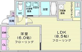 クリアーフィールド  ｜ 北海道札幌市東区北十条東10丁目（賃貸マンション1LDK・2階・36.74㎡） その2