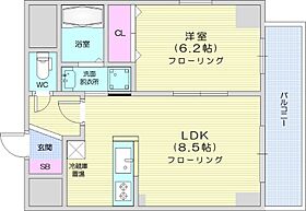 ヘルム21  ｜ 北海道札幌市中央区北二条東1丁目3-1（賃貸マンション1LDK・6階・40.12㎡） その2