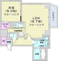 北海道札幌市北区麻生町5丁目7-23（賃貸マンション1LDK・7階・39.18㎡） その2