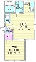 北海道札幌市東区北三十四条東1丁目（賃貸アパート1LDK・1階・34.45㎡） その2