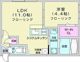 北海道札幌市北区麻生町7丁目（賃貸マンション1LDK・4階・33.58㎡） その2