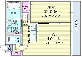 S-RESIDENCE桑園  ｜ 北海道札幌市中央区北八条西19丁目（賃貸マンション1LDK・2階・35.75㎡） その2