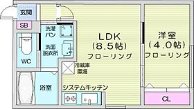 ラフィーネ東札幌  ｜ 北海道札幌市白石区東札幌四条6丁目（賃貸マンション1LDK・2階・28.80㎡） その2