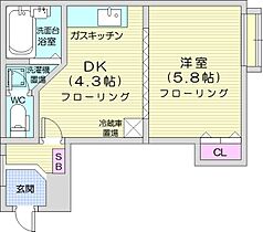 シュアーヴ23  ｜ 北海道札幌市北区北二十三条西9丁目（賃貸マンション1K・3階・24.50㎡） その2