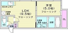 ElCielo  ｜ 北海道札幌市北区北二十三条西6丁目（賃貸マンション1LDK・4階・33.19㎡） その2