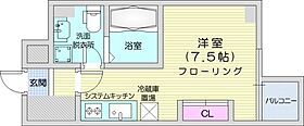 プライマル札幌北18条  ｜ 北海道札幌市北区北十八条西4丁目（賃貸マンション1R・2階・20.54㎡） その2