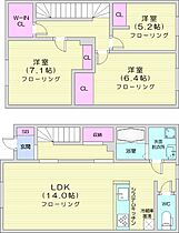 北海道札幌市北区屯田二条1丁目（賃貸アパート3LDK・1階・81.15㎡） その2