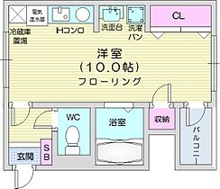 北海道石狩郡当別町錦町（賃貸マンション1R・2階・23.00㎡） その2