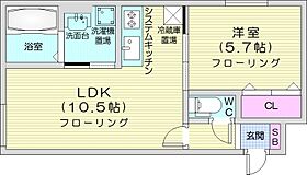 SunLibre  ｜ 北海道札幌市東区北二十五条東13丁目（賃貸マンション1LDK・4階・38.10㎡） その2