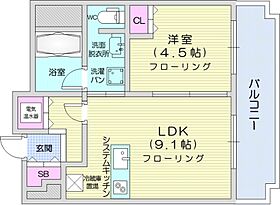 ラフィネタワー札幌南3条  ｜ 北海道札幌市中央区南三条東3丁目（賃貸マンション1LDK・8階・34.87㎡） その2