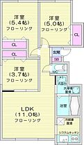 北海道札幌市東区中沼六条1丁目（賃貸アパート3LDK・2階・54.46㎡） その2