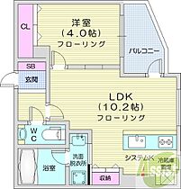 BIBOパーク豊平  ｜ 北海道札幌市豊平区美園七条1丁目（賃貸マンション1LDK・2階・36.38㎡） その2