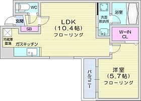 シティレジデンス桑園  ｜ 北海道札幌市中央区北五条西14丁目（賃貸マンション1LDK・2階・35.15㎡） その2