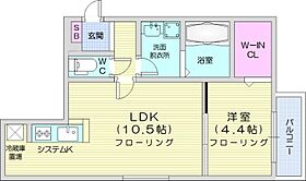 フォンテーヌ伏見  ｜ 北海道札幌市中央区南十四条西19丁目（賃貸マンション1LDK・3階・35.10㎡） その2