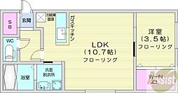 間取図画像 1LDK
