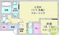 間取図画像 1LDK