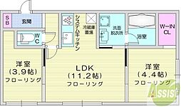 間取図画像 2LDK