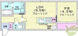間取図画像 1LDK