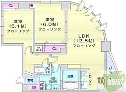 間取図画像 2LDK