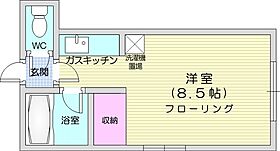 北海道札幌市東区北四十一条東12丁目（賃貸アパート1K・1階・18.55㎡） その2