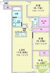 間取図画像 3LDK