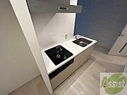 2口システムキッチンですのですぐにお料理に使えます！