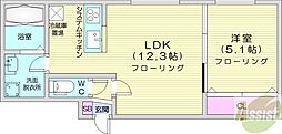 ANGEROSE 1LDKの間取図画像