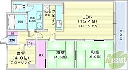 シティマンション五十嵐 3LDKの間取図画像
