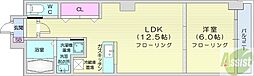 MulberryGarden512 1LDKの間取図画像