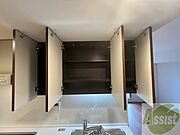 キッチン上の収納もたっぷり入るので、キッチンもすっきりです。