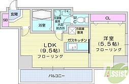 コートビバリッジ 1LDKの間取図画像