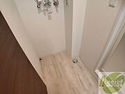 もちろん洗濯機置場は室内にあるので、いつでも洗濯できますよ