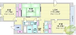 THERESIDENCEPARKODORIKOEN 3LDKの間取図画像