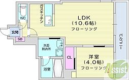 アンビエンテ131 1LDKの間取図画像