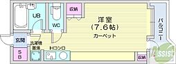 サンシャイン・シティー21 ワンルームの間取図画像