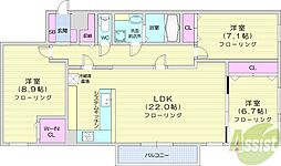 LEJARDINduOHKURA 3LDKの間取図画像