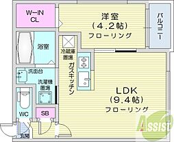 癒禅07 1LDKの間取図画像