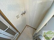 洗濯機はこちらの専用スペースに置けます！